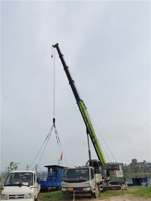 郧阳区桥梁建设吊装案例